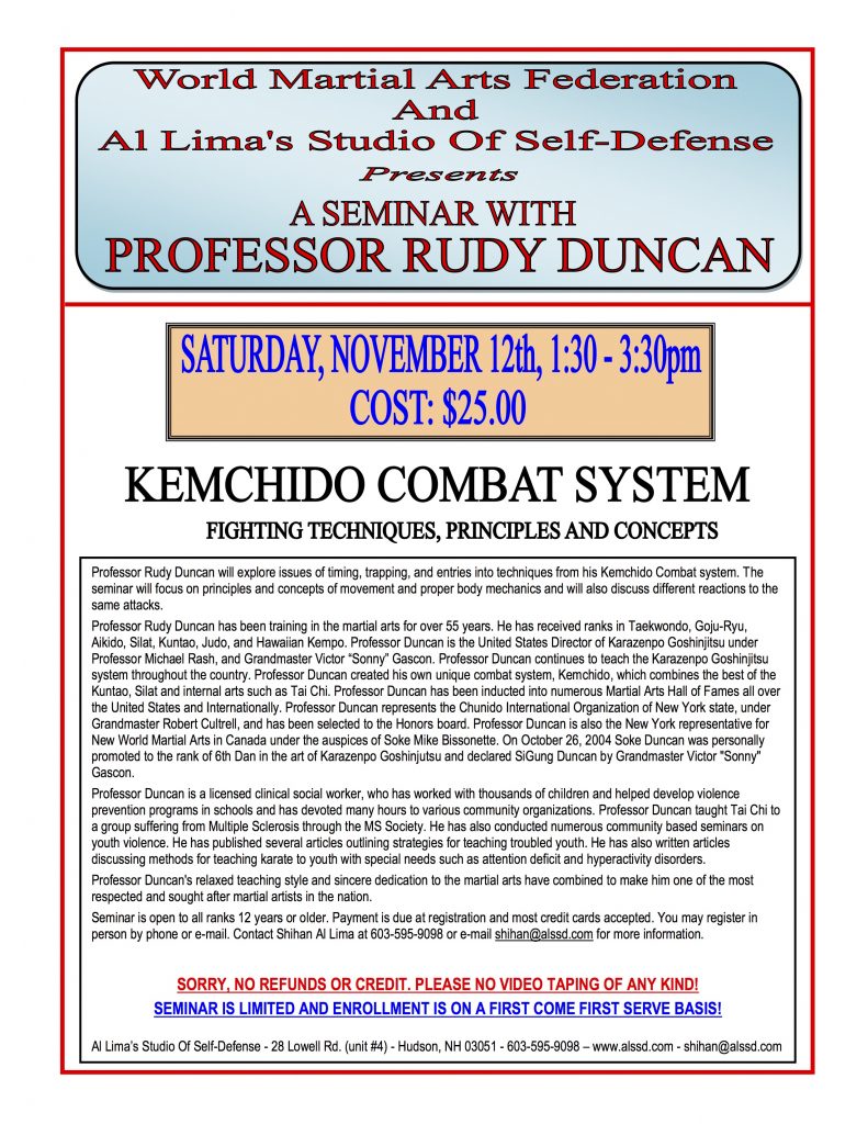 Kemchido Combat System Seminar